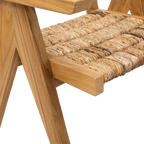 Fauteuil de salle à manger en abaca