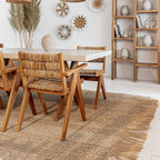 Fauteuil de salle à manger en abaca