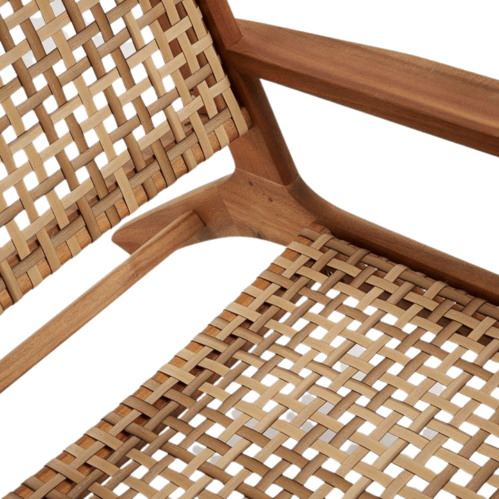 Fauteuil de salon en acacia