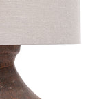 Lampe de table en argile vieillie