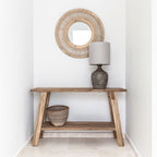 Lampe de table en argile vieillie