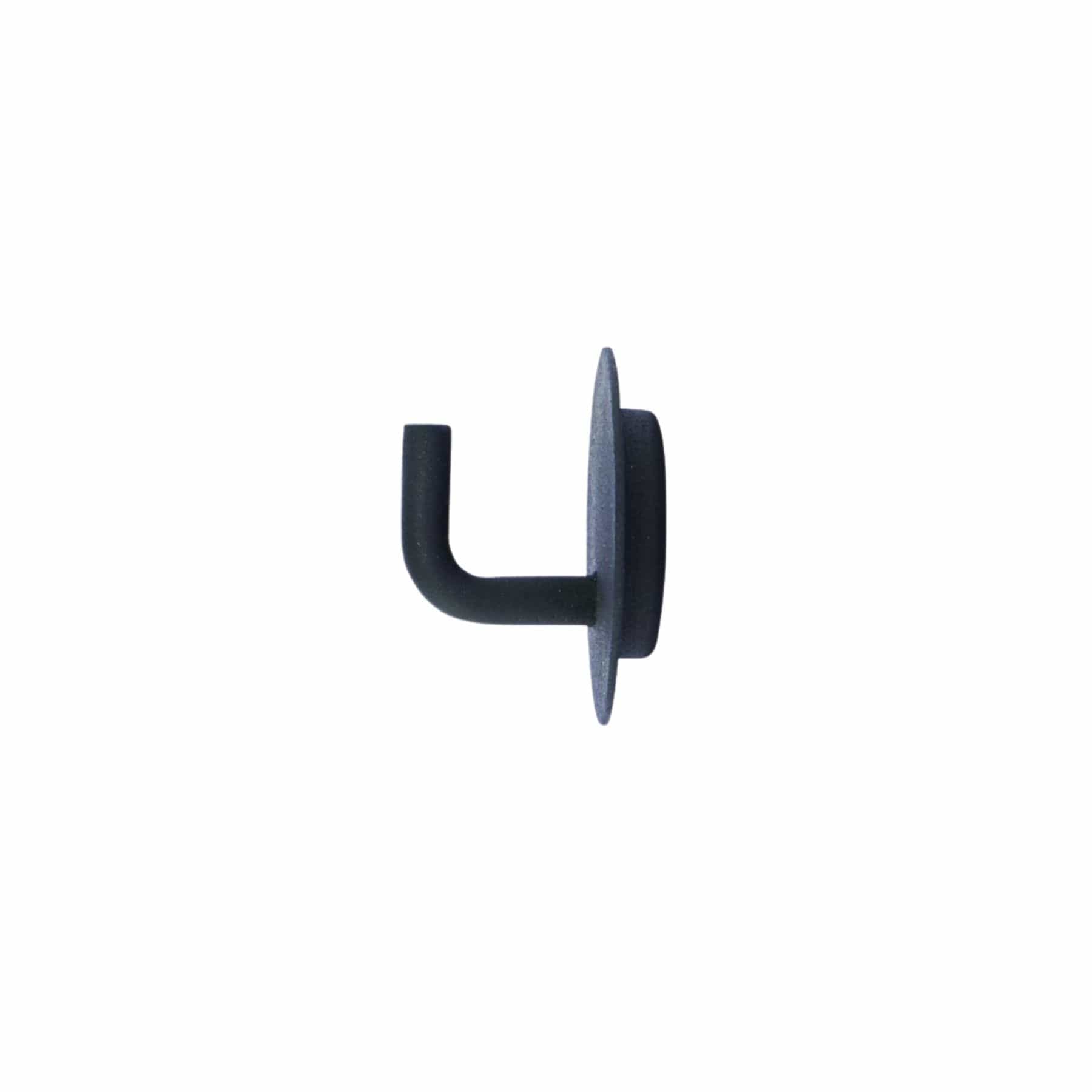 Crochet en aluminium | Noir 3x4cm