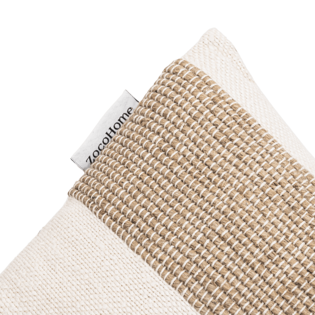 Coussin rectangulaire Amaira à rayures horizontales | 60x40cm