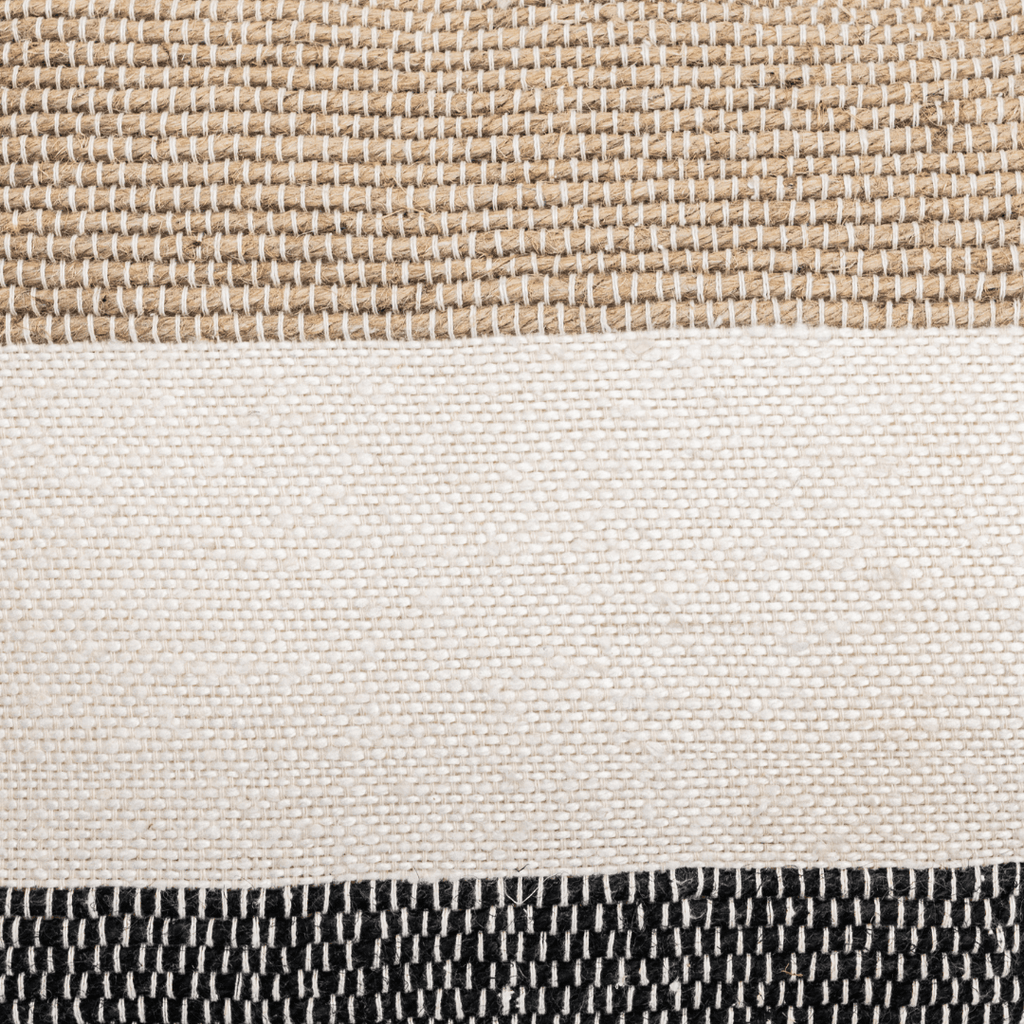 Coussin rectangulaire Amaira à rayures horizontales | 60x40cm