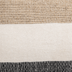 Coussin rectangulaire Amaira à rayures horizontales | 60x40cm