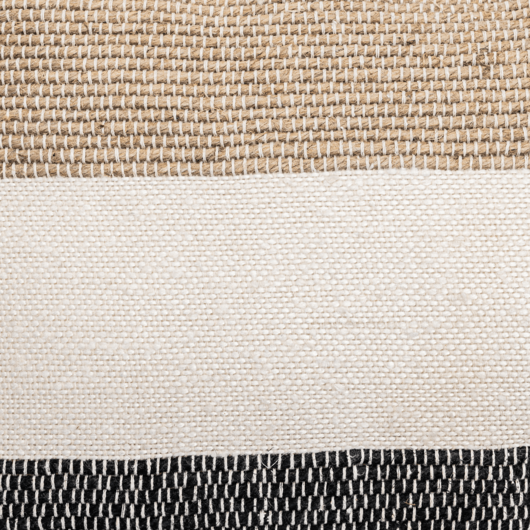 Coussin rectangulaire Amaira à rayures horizontales | 60x40cm