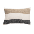 Coussin rectangulaire Amaira à rayures horizontales | 60x40cm