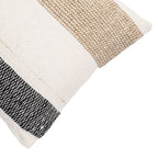 Coussin rectangulaire Amaira à rayures horizontales | 50x30cm