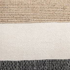 Coussin rectangulaire Amaira à rayures horizontales | 50x30cm