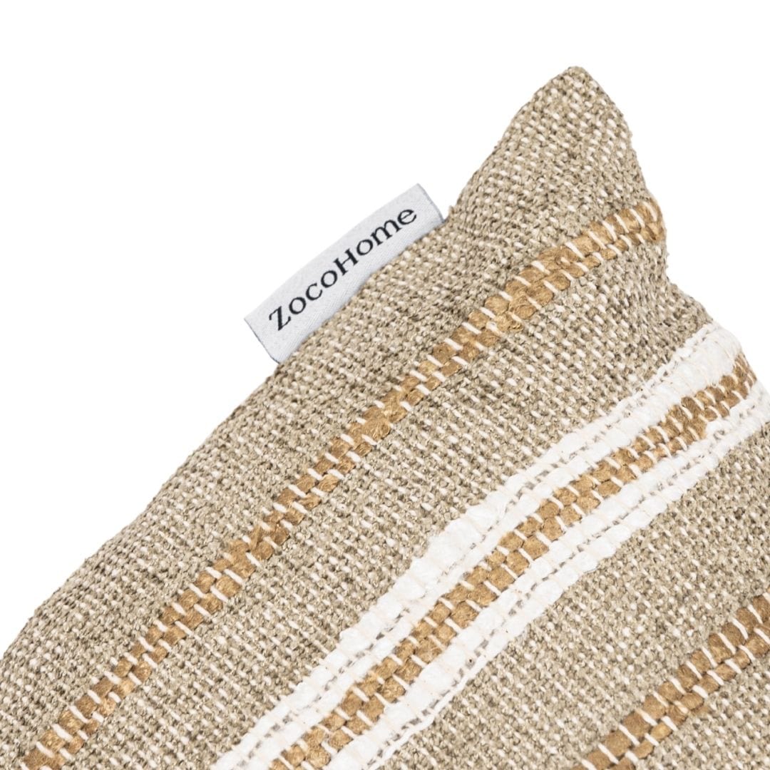 Coussin rectangulaire Amaira à rayures verticales | 40x60cm