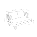 Canapé deux places Amaya | Blanc