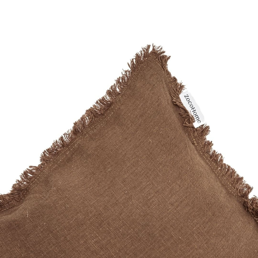 Fronce de coussin Amira Mocha | 50x50cm