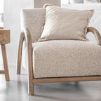 Fronce de coussin Amira Naturel | 50x50cm