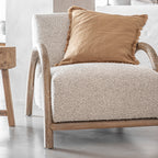 Fronce de coussin Amira, couleur blé | 50x50cm