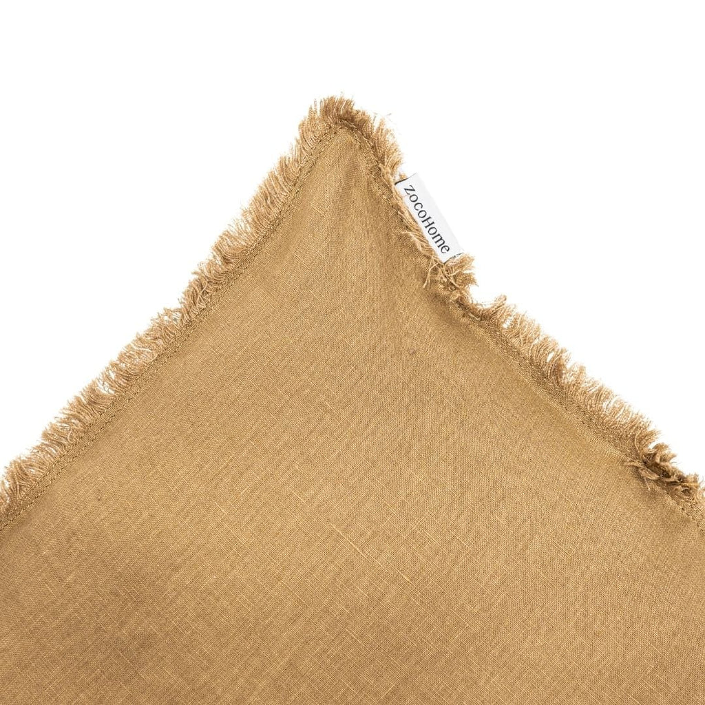 Fronce de coussin Amira, couleur blé | 50x50cm