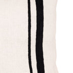 Fronce d'oreiller en lin Arias | Blanc/Noir 45x45cm