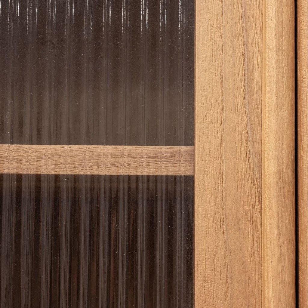 Armoire Arye | Portes en teck et verre Monoglass
