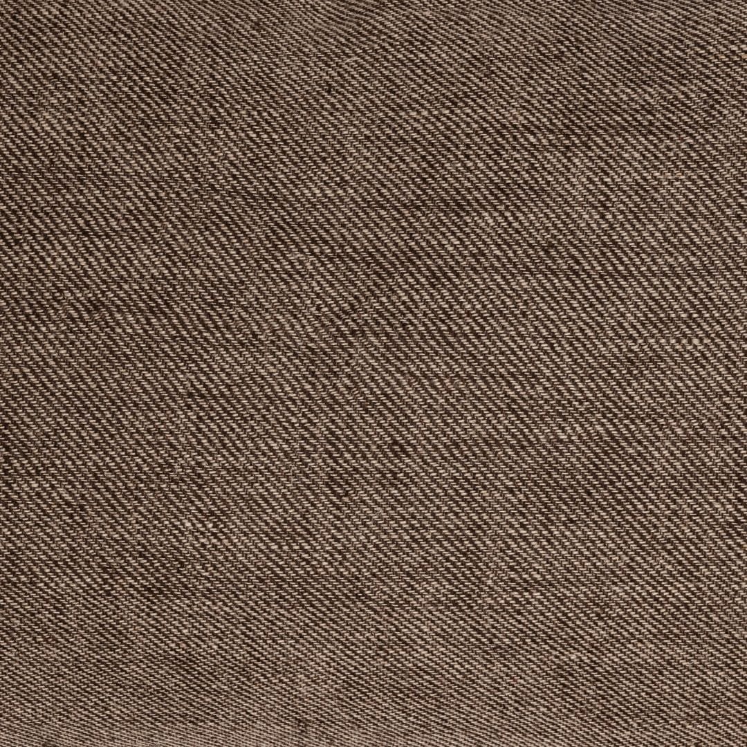 Fronce de coussin en lin Athea | Marron 40x60cm