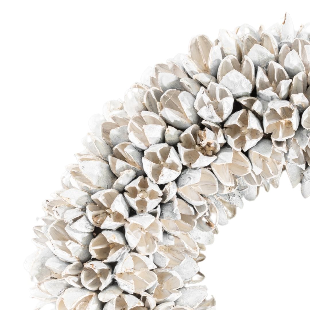 Couronne de Noël Bakuli | Blanche