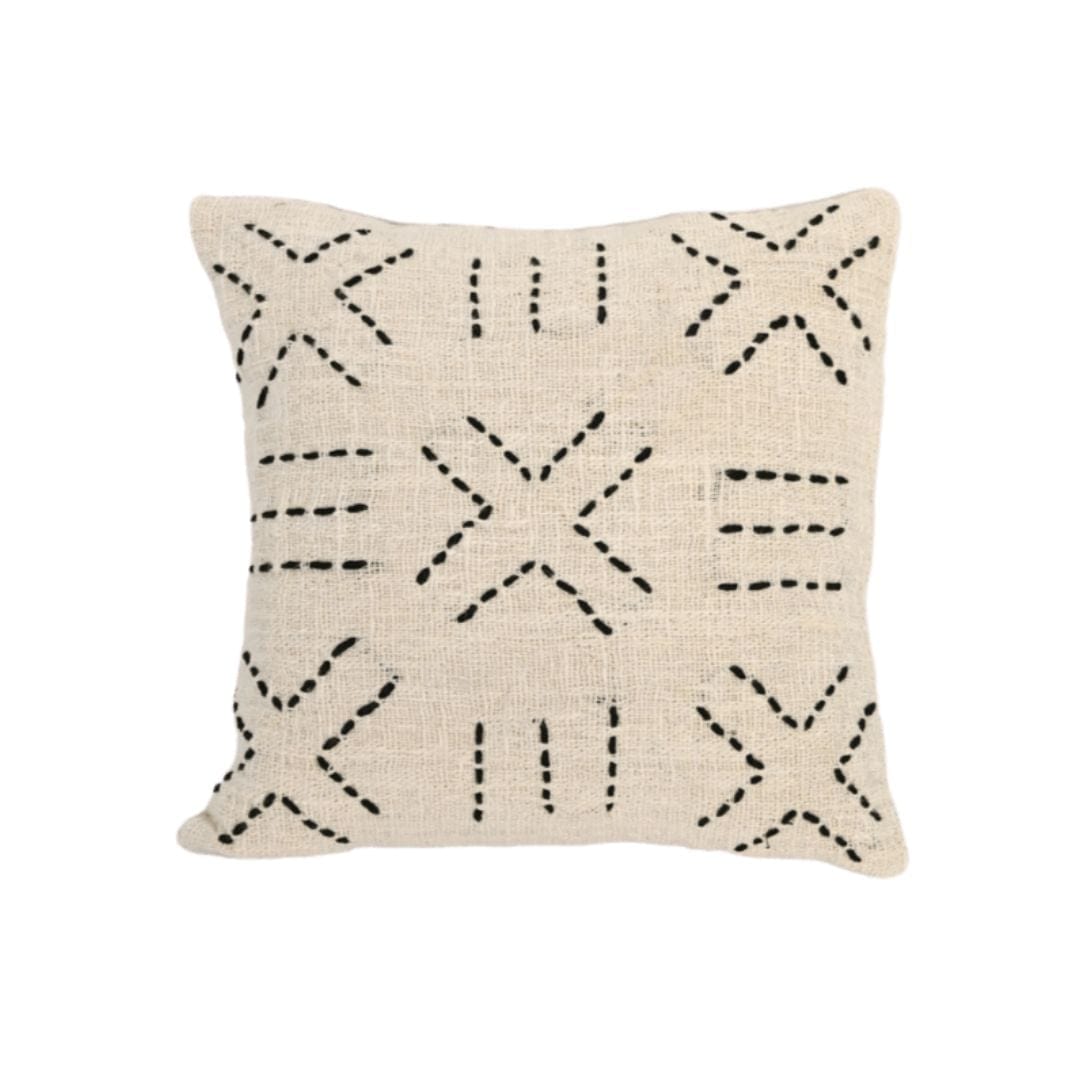 Fronce de coussin Bali | Blanc 45x45cm