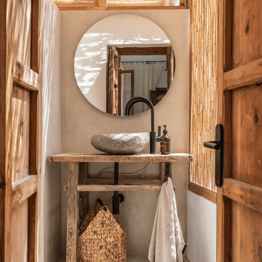 Lavabo en pierre de Bali