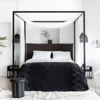 Écharpe Bali | Noire 220x130cm