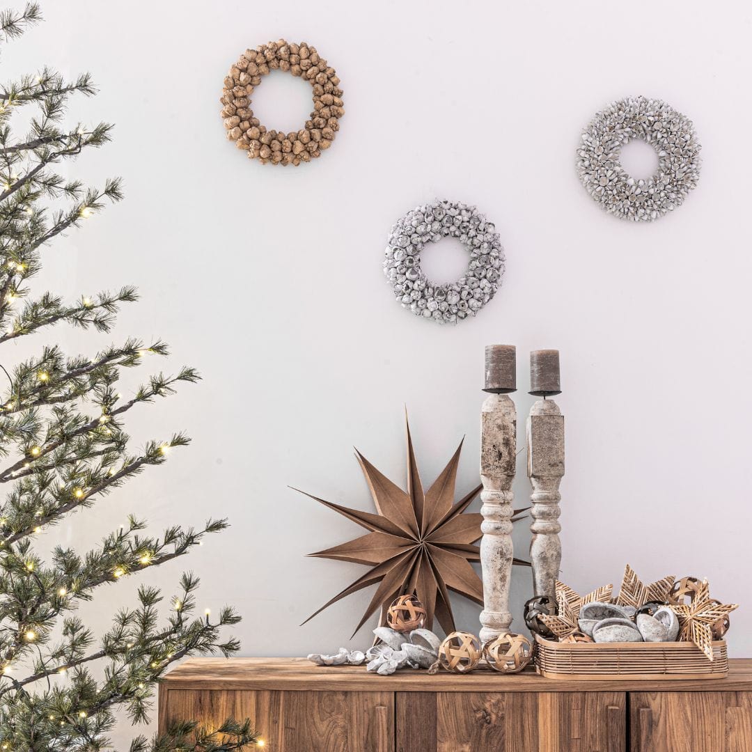 Boule de Noël en bambou | Naturel