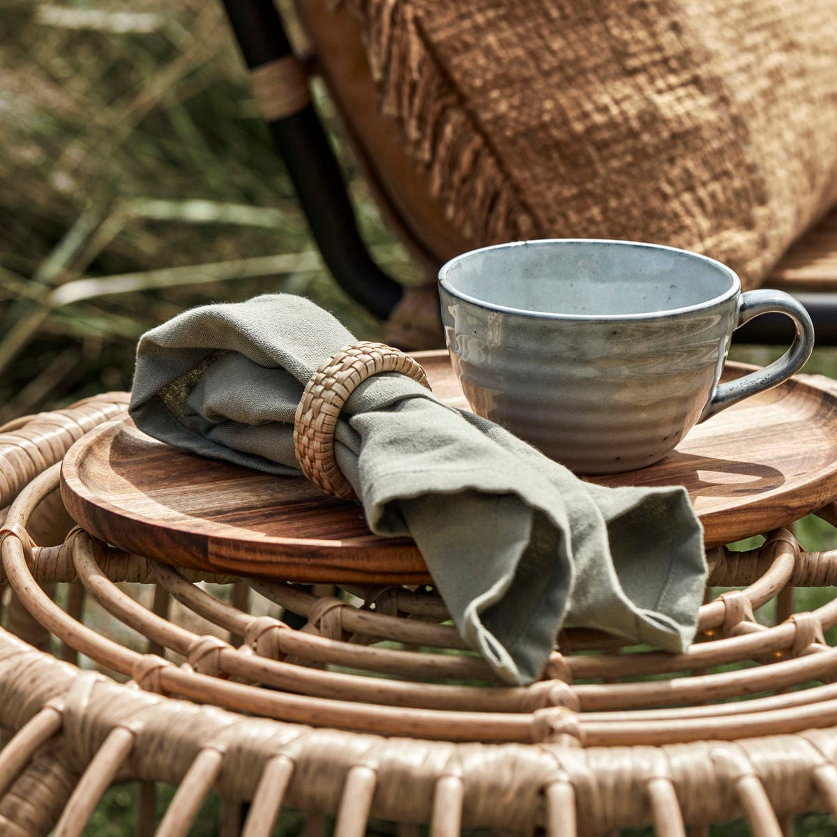 Anneau à serviette en bambou | Lot de 4
