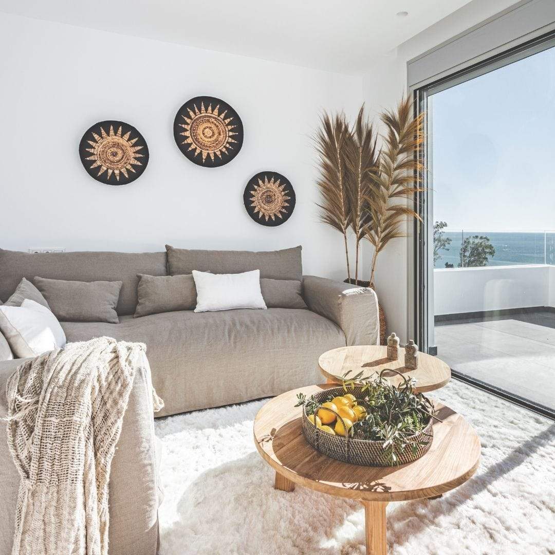 Panier mural décoratif pour bananes | Noir et naturel 40cm