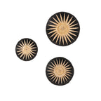 Panier mural décoratif en forme de banane | Noir et naturel 50 cm