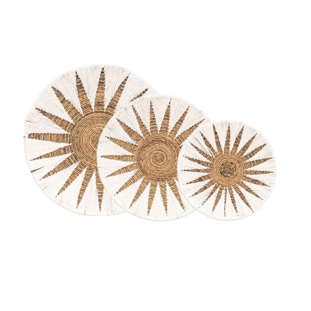 Panier mural décoratif pour bananes | Lot de 3 | Blanc