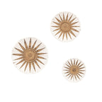 Panier mural décoratif pour bananes | Lot de 3 | Blanc