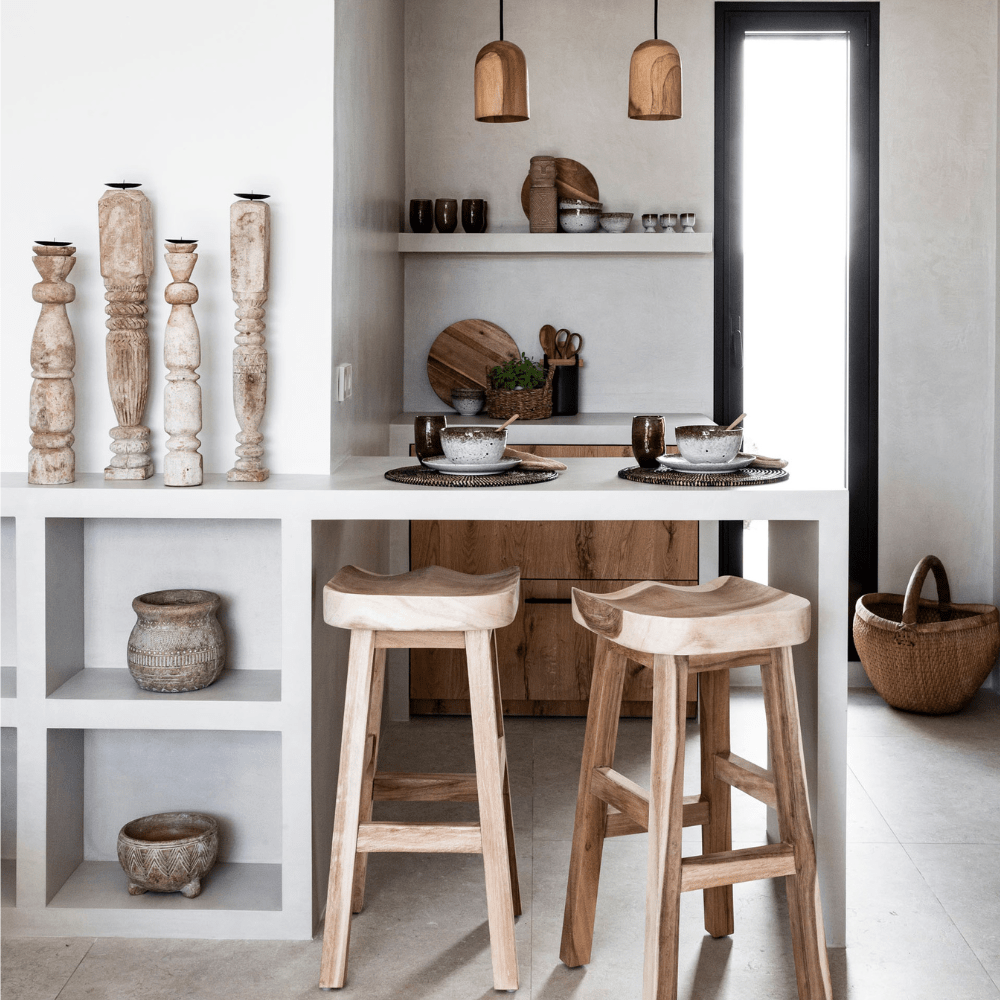 Tabouret de bar Banjar | 40x40x75cm