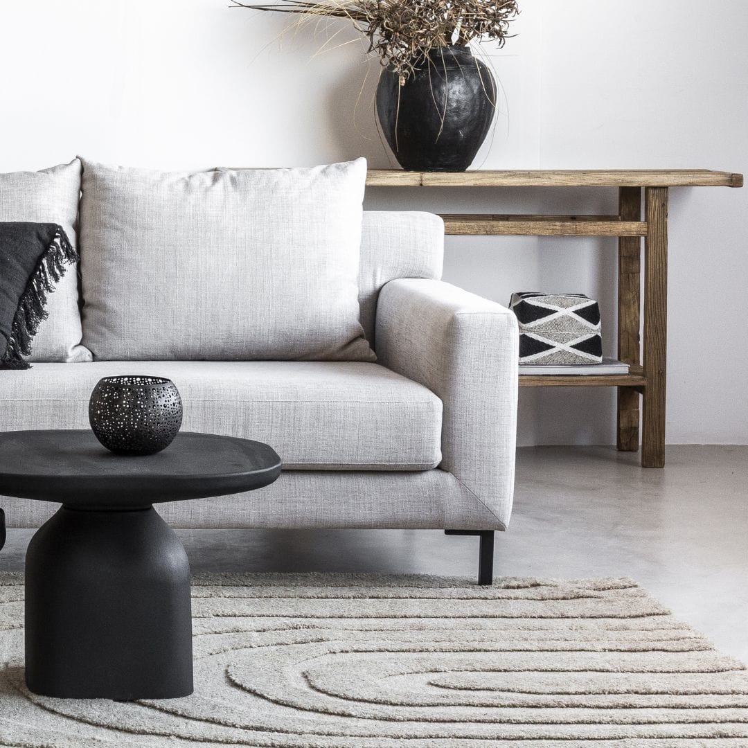 Panier à perles | Sable/Noir 25cm