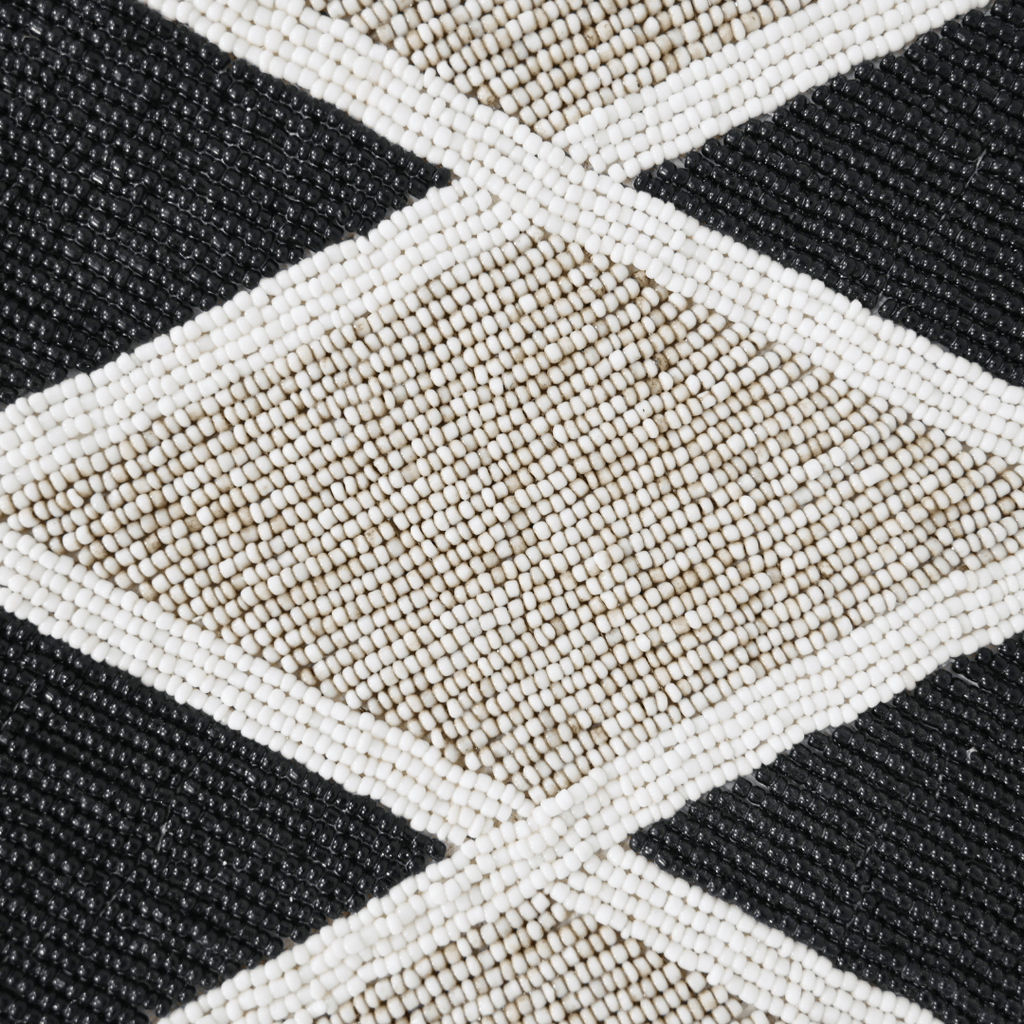 Panier à perles | Sable/Noir 25cm