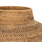 Panier tribal noir à motifs | 70cm