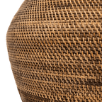 Panier tribal noir à motifs | 70cm