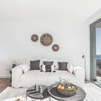 Fronce de coussin bohème | Noir et blanc 30x50cm