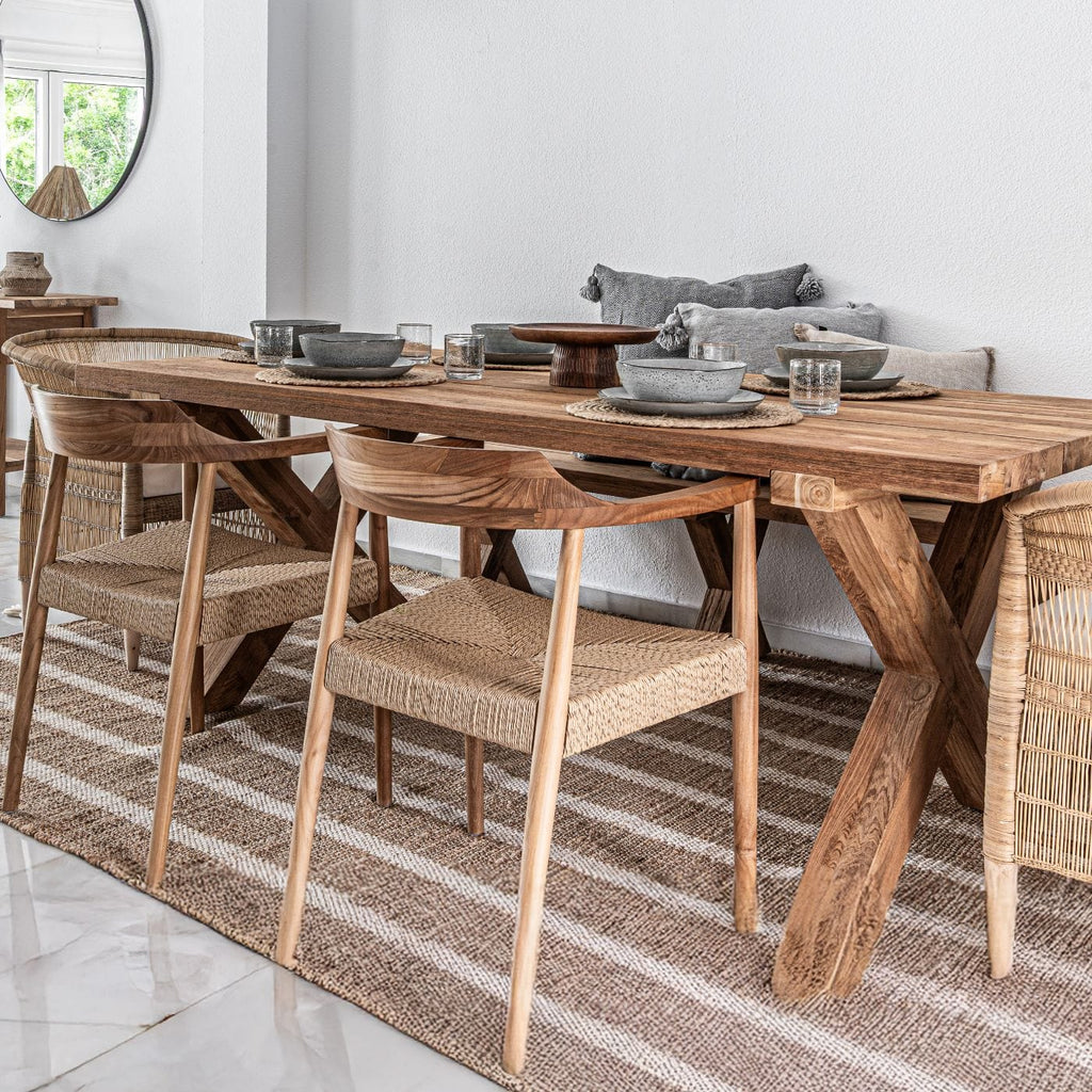 Table d'extérieur Borneo | Naturel