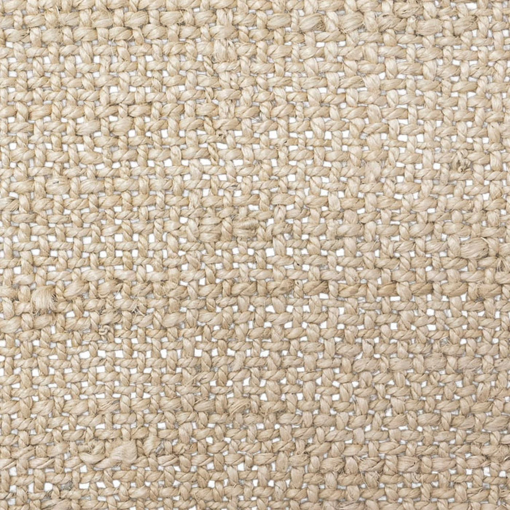 Tire-bouchon en jute tressée avec bordure contrastée, naturel clair