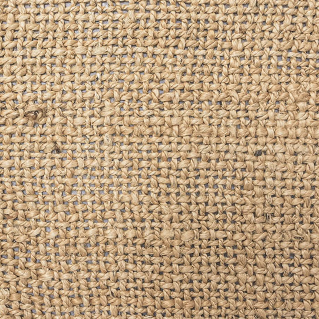 Tapis de table en jute tressée avec bordure contrastée, naturel