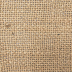 Tapis de table en jute tressée avec bordure contrastée, naturel