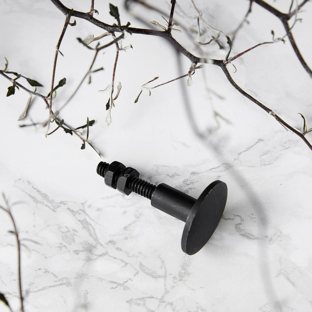 Poignée en laiton | Lot de 2 | Noire 3x5cm