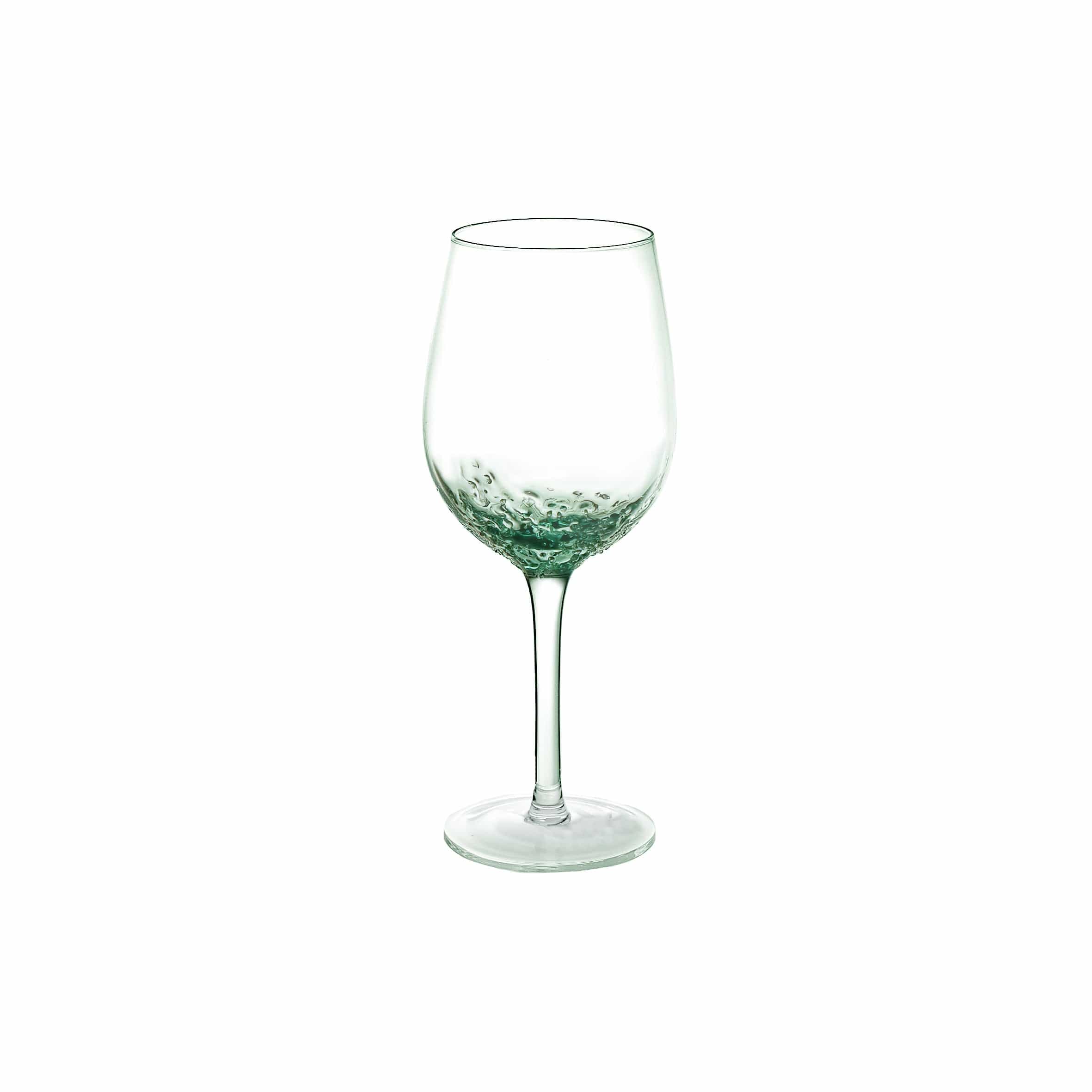 Verre à vin à bulles | Vert clair 21x8.5cm