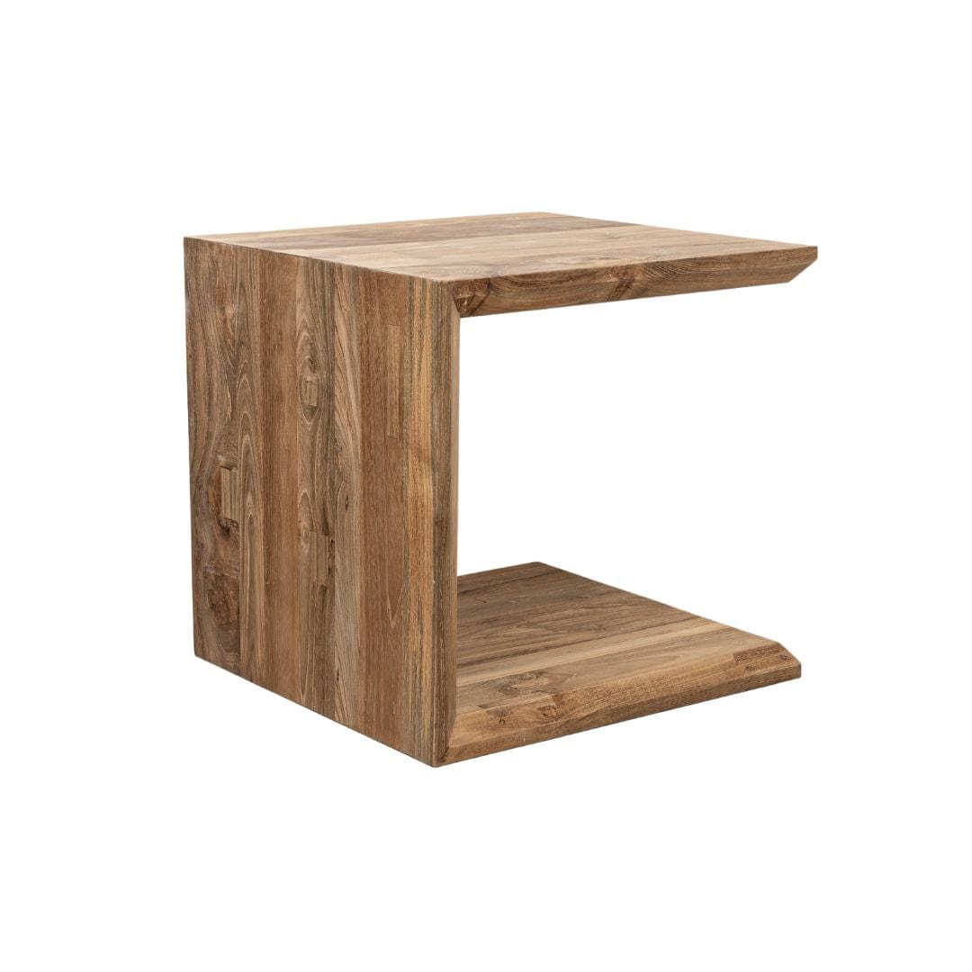 Table d'appoint en teck Buru | 50x46x57cm
