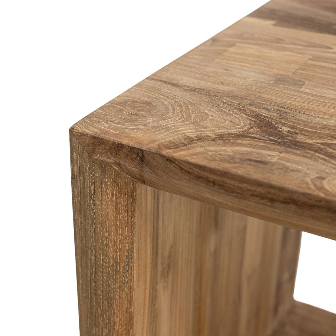 Table d'appoint en teck Buru | 50x46x57cm