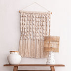 Suspension murale en macramé Chia