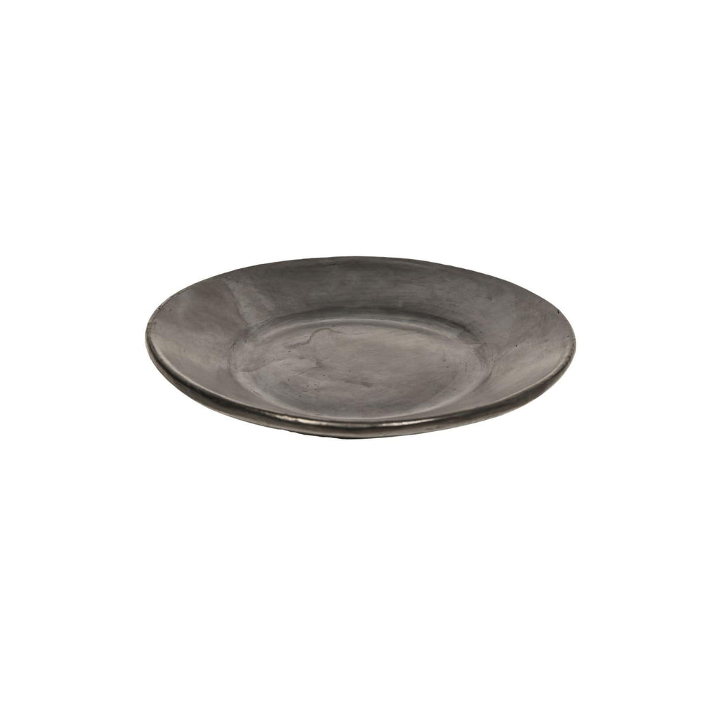 Plaque plate en argile | Noire 24,5 cm