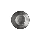 Plaque plate en argile | Noire 24,5 cm