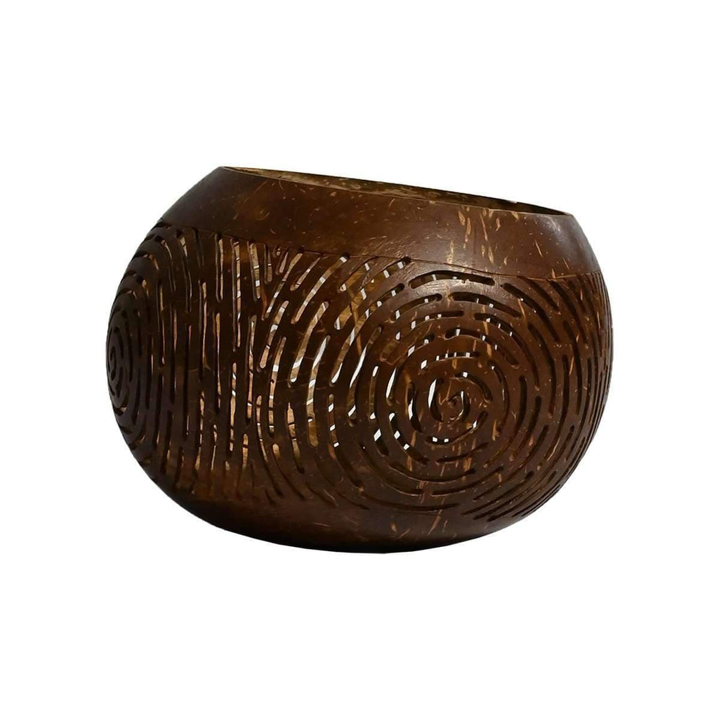 Porte-bougie en forme de théière à la noix de coco